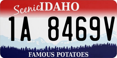 ID license plate 1A8469V