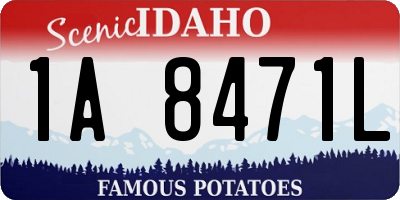 ID license plate 1A8471L