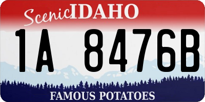 ID license plate 1A8476B