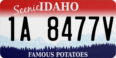 ID license plate 1A8477V
