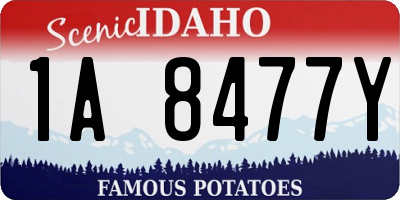 ID license plate 1A8477Y