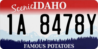 ID license plate 1A8478Y