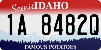 ID license plate 1A8482Q