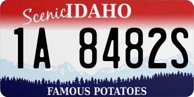 ID license plate 1A8482S