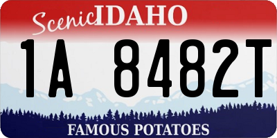 ID license plate 1A8482T