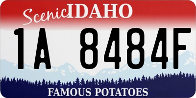ID license plate 1A8484F