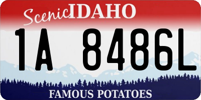 ID license plate 1A8486L