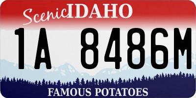 ID license plate 1A8486M