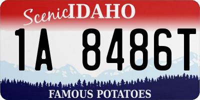 ID license plate 1A8486T