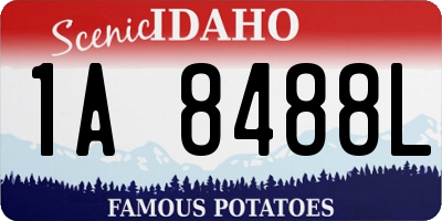 ID license plate 1A8488L