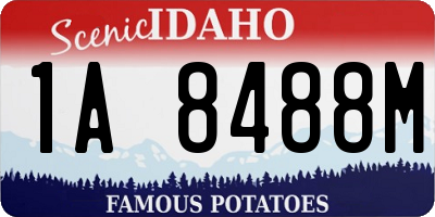ID license plate 1A8488M
