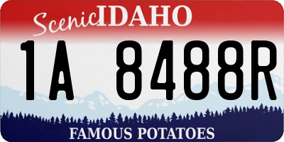 ID license plate 1A8488R