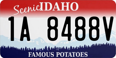 ID license plate 1A8488V