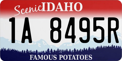 ID license plate 1A8495R