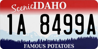 ID license plate 1A8499A