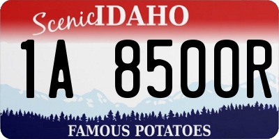 ID license plate 1A8500R