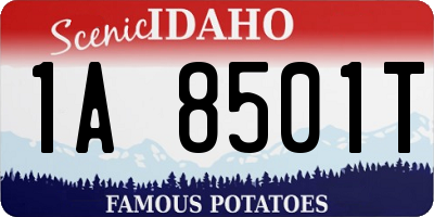 ID license plate 1A8501T