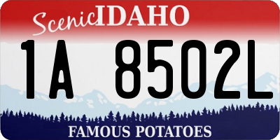 ID license plate 1A8502L