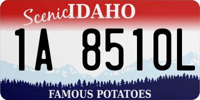 ID license plate 1A8510L
