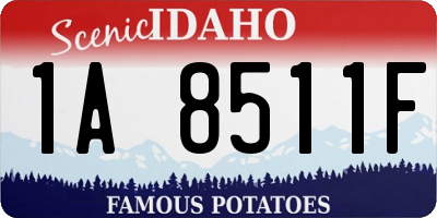ID license plate 1A8511F
