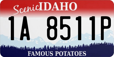ID license plate 1A8511P