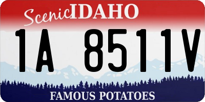 ID license plate 1A8511V