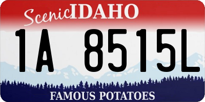 ID license plate 1A8515L