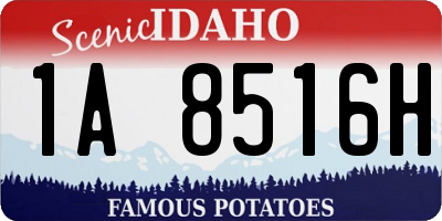 ID license plate 1A8516H