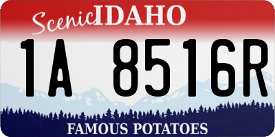 ID license plate 1A8516R