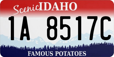 ID license plate 1A8517C