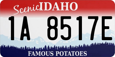 ID license plate 1A8517E