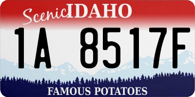 ID license plate 1A8517F