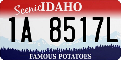 ID license plate 1A8517L