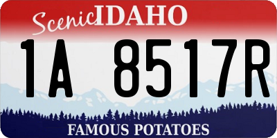 ID license plate 1A8517R