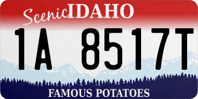 ID license plate 1A8517T