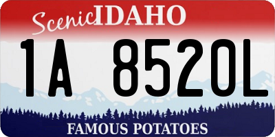 ID license plate 1A8520L