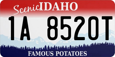 ID license plate 1A8520T