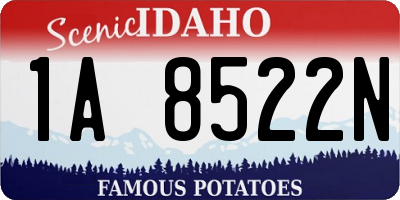 ID license plate 1A8522N
