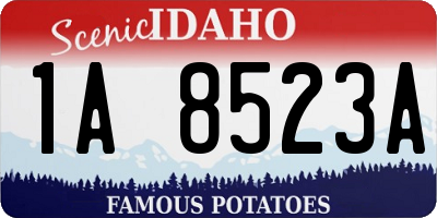 ID license plate 1A8523A