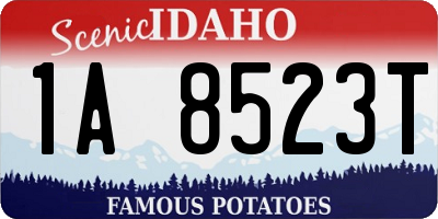 ID license plate 1A8523T