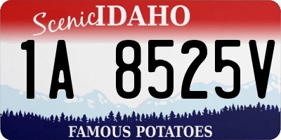 ID license plate 1A8525V