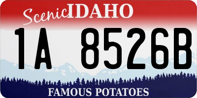 ID license plate 1A8526B