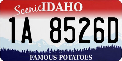 ID license plate 1A8526D