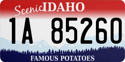 ID license plate 1A8526O