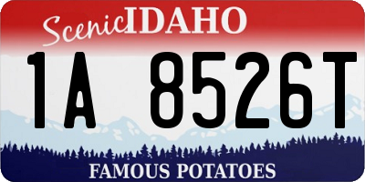 ID license plate 1A8526T