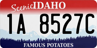 ID license plate 1A8527C