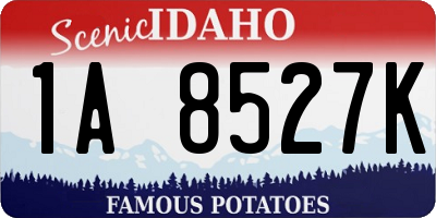 ID license plate 1A8527K