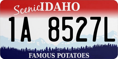 ID license plate 1A8527L
