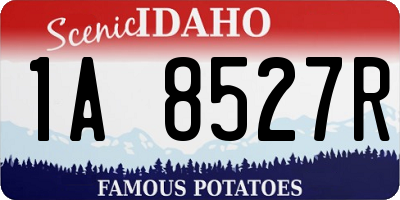 ID license plate 1A8527R