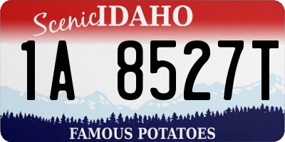 ID license plate 1A8527T